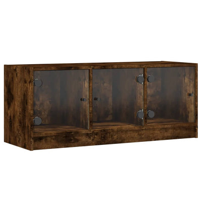 TV-taso lasiovilla savutammi 102x37x42 cm
