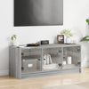 TV-taso lasiovilla harmaa Sonoma 102x37x42 cm