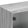 TV-taso lasiovilla harmaa Sonoma 102x37x42 cm
