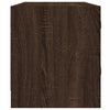 TV-taso lasiovilla ruskea tammi 102x37x42 cm