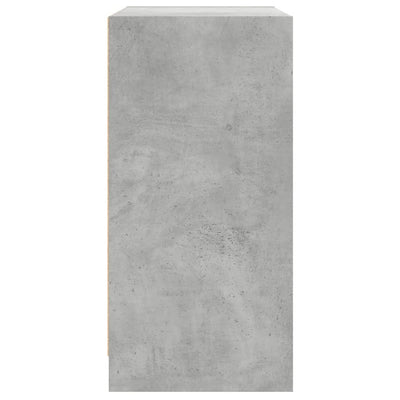 Sivukaappi lasiovilla betoninharmaa 68x37x75,5 cm