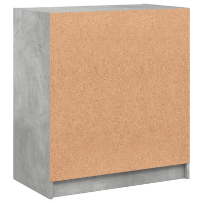 Sivukaappi lasiovilla betoninharmaa 68x37x75,5 cm