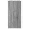 Sivukaappi lasiovilla harmaa Sonoma 68x37x75,5 cm