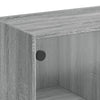 Sivukaappi lasiovilla harmaa Sonoma 68x37x75,5 cm
