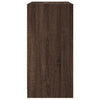 Sivukaappi lasiovilla ruskea tammi 68x37x75,5 cm