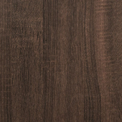 Sivukaappi lasiovilla ruskea tammi 68x37x75,5 cm