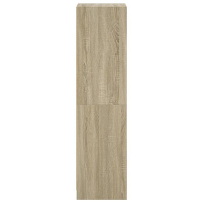 Kaappi lasiovilla Sonoma-tammi 35x37x142 cm