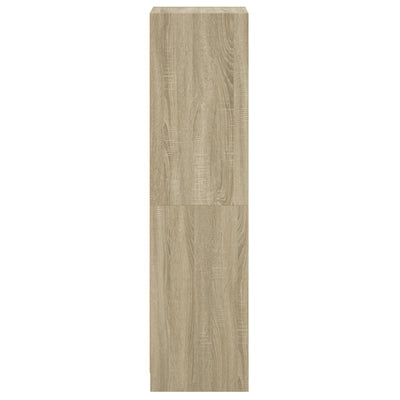 Kaappi lasiovella Sonoma-tammi 35x37x142 cm