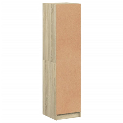 Kaappi lasiovella Sonoma-tammi 35x37x142 cm