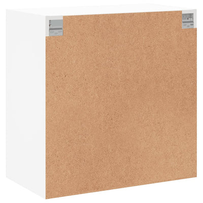 Valkoinen seinäkaappi Mitruca 68x37x68,5cm (lasiovilla)