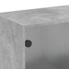 Seinäkaappi lasiovilla betoninharmaa 68x37x68,5 cm