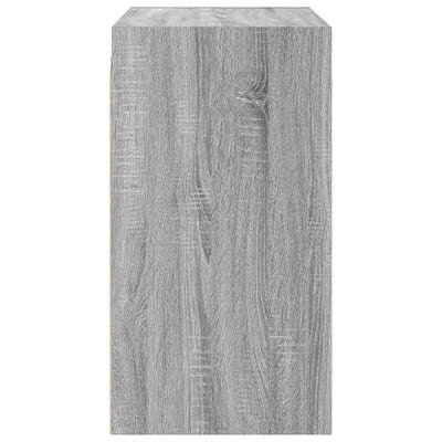 Seinäkaappi lasiovilla harmaa Sonoma 68x37x68,5 cm