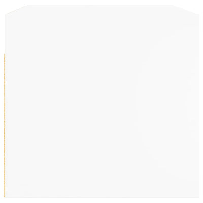 Valkoinen seinäkaappi Crystal 68,5x37x35cm (lasiovilla)