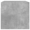 Seinäkaapit lasiovilla 2 kpl betoninharmaa 68,5x37x35 cm