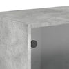 Seinäkaapit lasiovilla 2 kpl betoninharmaa 68,5x37x35 cm