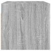 Seinäkaapit lasiovilla 2 kpl harmaa Sonoma 68,5x37x35 cm