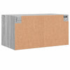 Seinäkaapit lasiovilla 2 kpl harmaa Sonoma 68,5x37x35 cm