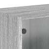 Harmaa seinäkaapit lasiovilla Crystal 68,5x37x35cm (2 kpl sonoma)