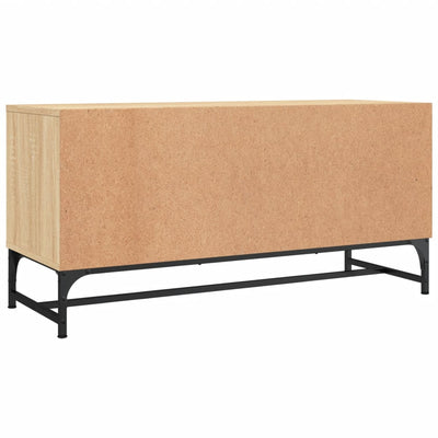 TV-taso lasiovilla Sonoma-tammi 102x37x50 cm