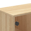 TV-taso lasiovilla Sonoma-tammi 102x37x50 cm