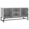 TV-taso lasiovilla betoninharmaa 102x37x50 cm