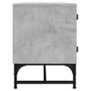 TV-taso lasiovilla betoninharmaa 102x37x50 cm