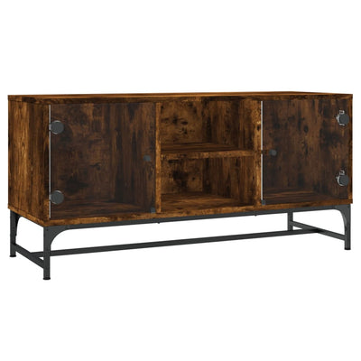 TV-taso lasiovilla savutammi 102x37x50 cm