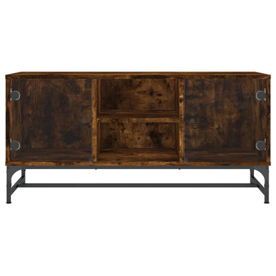 TV-taso lasiovilla savutammi 102x37x50 cm