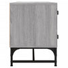 TV-taso lasiovilla harmaa Sonoma 102x37x50 cm