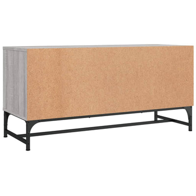 TV-taso lasiovilla harmaa Sonoma 102x37x50 cm