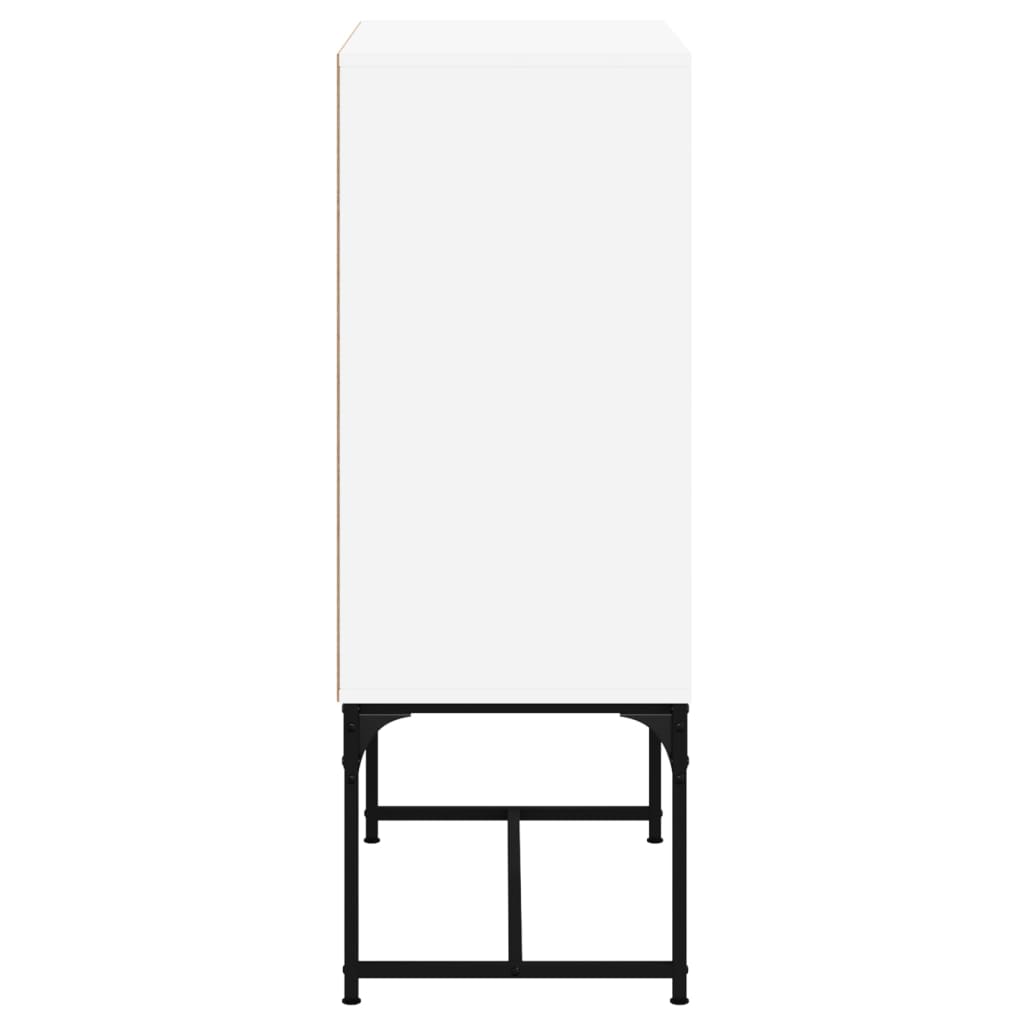 Valkoinen sivukaappi Antonya 69x37x100cm (lasiovilla)