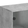 Sivukaappi lasiovilla betoninharmaa 69x37x100 cm