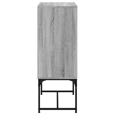 Sivukaappi lasiovilla harmaa Sonoma 69x37x100 cm