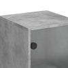 Sivukaappi lasiovella betoninharmaa 35x37x100 cm