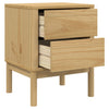 Vahanruskea yöpöytä Ilimie 45x39x57cm (mänty)