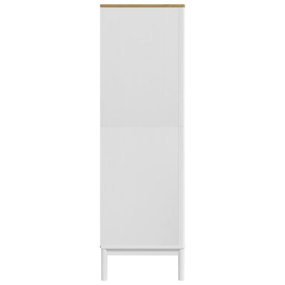 Vaatekaappi FLORO valkoinen 77x53x171 cm täysi mänty