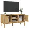 TV-taso FLORO vahanruskea 114x43x55 cm täysi mänty