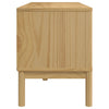 TV-taso FLORO vahanruskea 114x43x55 cm täysi mänty
