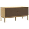 TV-taso FLORO vahanruskea 114x43x55 cm täysi mänty