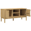 TV-taso FLORO vahanruskea 114x43x55 cm täysi mänty