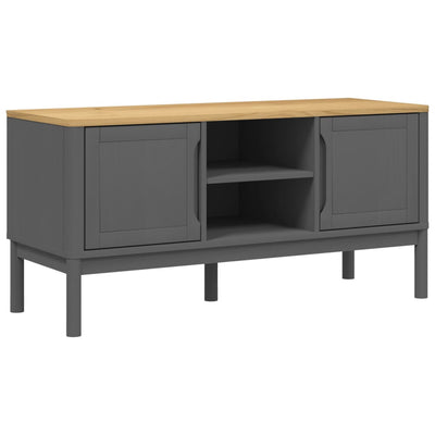 TV-taso FLORO harmaa 114x43x55 cm täysi mänty