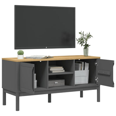TV-taso FLORO harmaa 114x43x55 cm täysi mänty