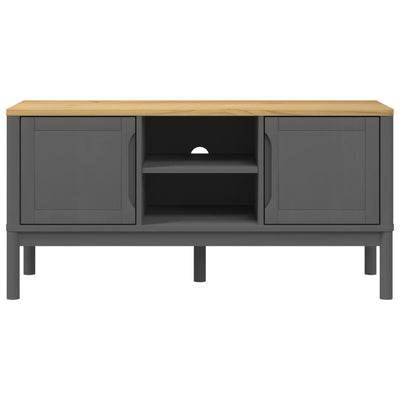TV-taso FLORO harmaa 114x43x55 cm täysi mänty