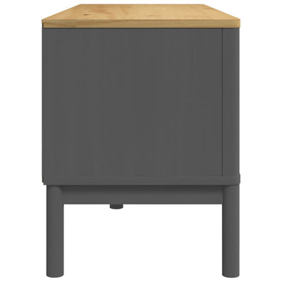 TV-taso FLORO harmaa 114x43x55 cm täysi mänty
