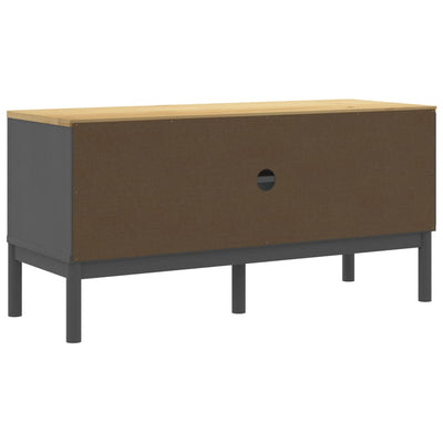 TV-taso FLORO harmaa 114x43x55 cm täysi mänty