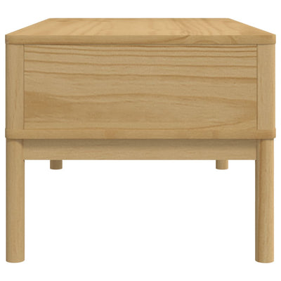 Sohvapöytä FLORO vahanruskea 99x55,5x45 cm täysi mänty