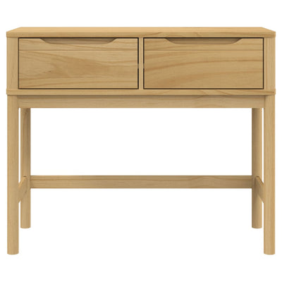 Konsolipöytä FLORO vahanruskea 89,5x36,5x73 cm täysi mänty