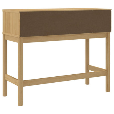 Konsolipöytä FLORO vahanruskea 89,5x36,5x73 cm täysi mänty
