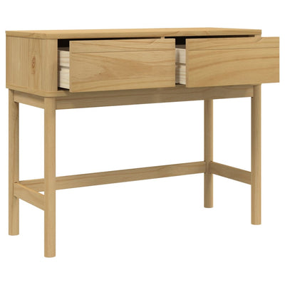 Konsolipöytä FLORO vahanruskea 89,5x36,5x73 cm täysi mänty