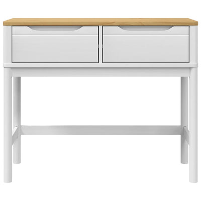 Konsolipöytä FLORO valkoinen 89,5x36,5x73 cm täysi mänty